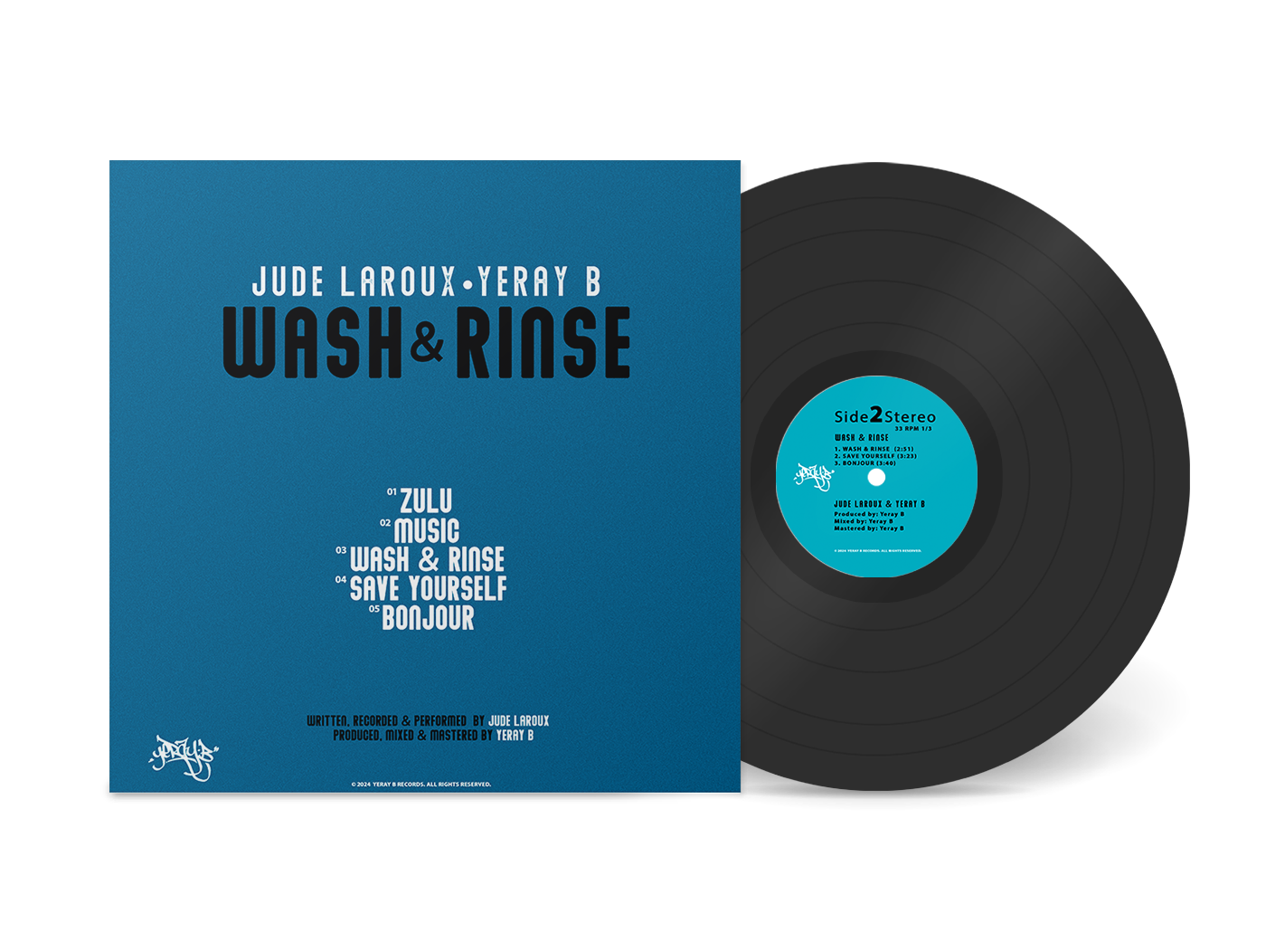 Jude LAROUX & Yeray B - Wash & Rinse 12" Black Vinyl